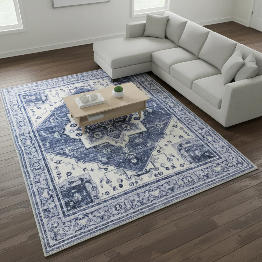 Muddy Mat® Admiral Washable Area Rugs for Living Room, Bedroom & Dining Room – Modern Soft Low Pile Non Slip Carpet – Pet Friendly Waterproof Foldable Rugs for Home - Image 8