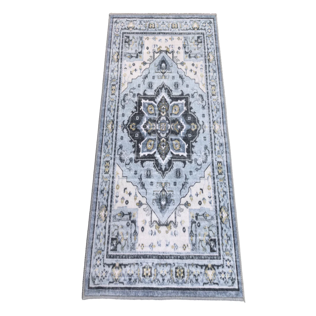 Muddy Mat® Azure Washable Area Rugs for Living Room, Bedroom & Dining Room – Modern Soft Low Pile Non Slip Carpet – Pet Friendly Waterproof Foldable Rugs for Home - Image 9