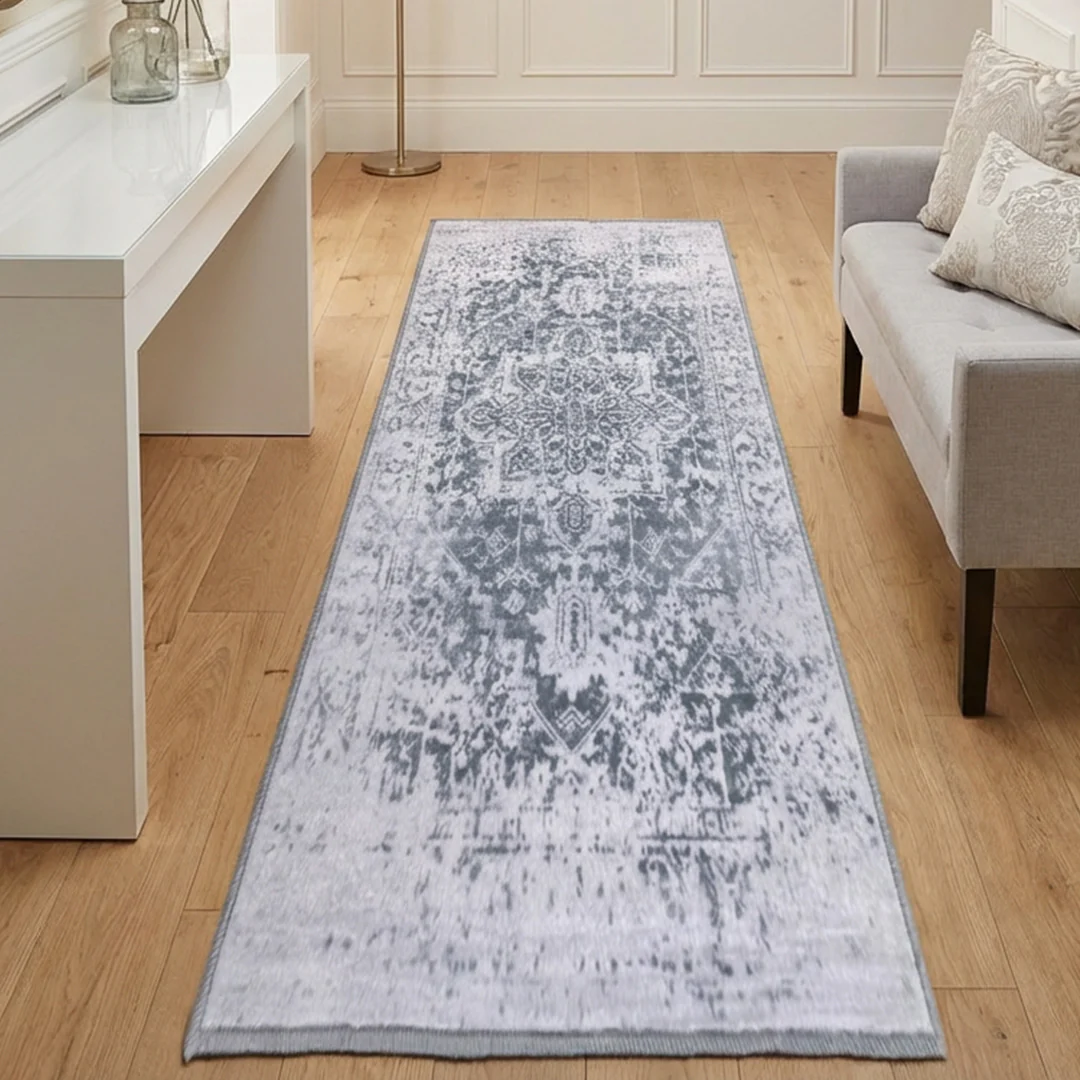 Muddy Mat® Frostbell Washable Area Rugs for Living Room, Bedroom & Dining Room – Modern Soft Low Pile Non Slip Carpet – Pet Friendly Waterproof Foldable Rugs for Home - Image 10