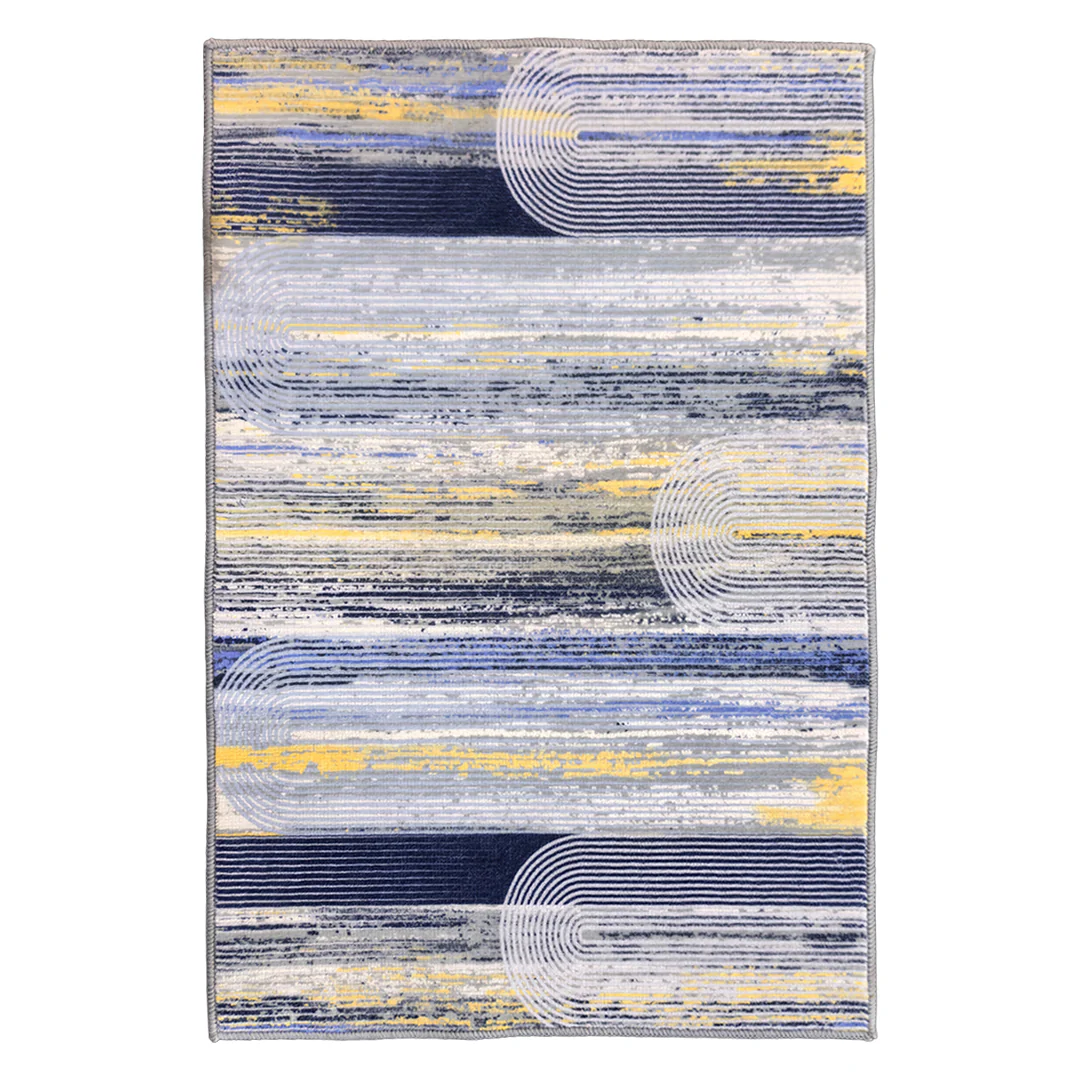 Muddy Mat® Horizon Washable Area Rugs for Living Room, Bedroom & Dining Room – Modern Soft Low Pile Non Slip Carpet – Pet Friendly Waterproof Foldable Rugs for Home - Image 2