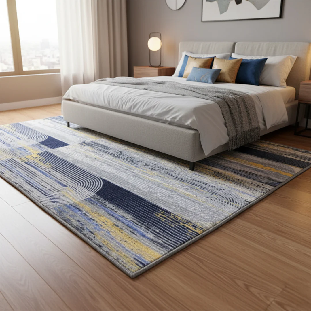 Muddy Mat® Horizon Washable Area Rugs for Living Room, Bedroom & Dining Room – Modern Soft Low Pile Non Slip Carpet – Pet Friendly Waterproof Foldable Rugs for Home - Image 9