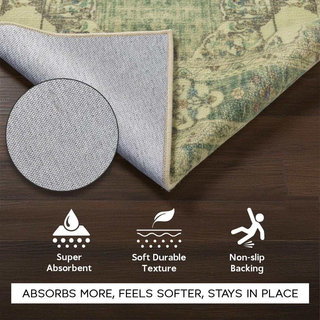 Muddy Mat® Majestic Washable Area Rugs for Living Room, Bedroom & Dining Room – Modern Soft Low Pile Non Slip Carpet – Pet Friendly Waterproof Foldable Rugs for Home - Image 13