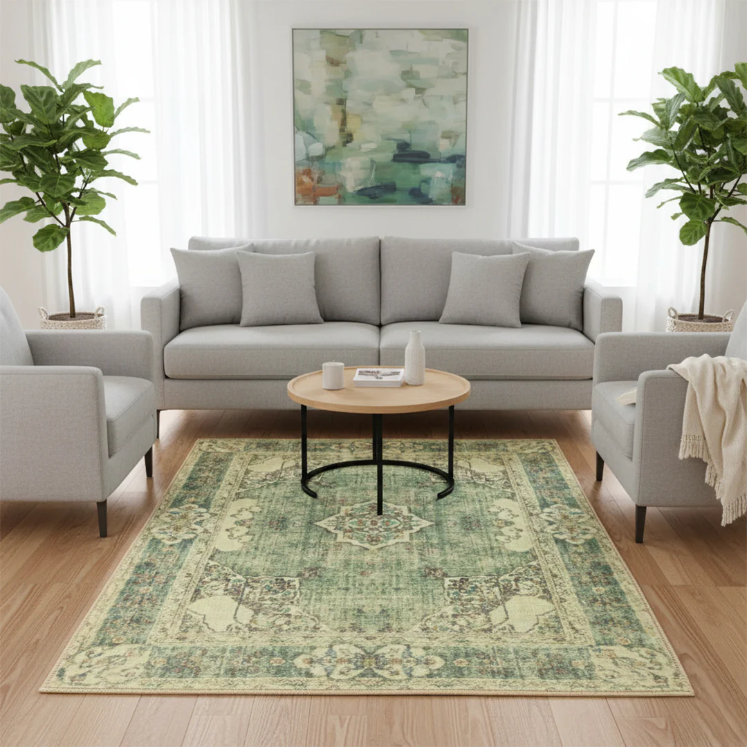 Muddy Mat® Majestic Washable Area Rugs for Living Room, Bedroom & Dining Room – Modern Soft Low Pile Non Slip Carpet – Pet Friendly Waterproof Foldable Rugs for Home - Image 9