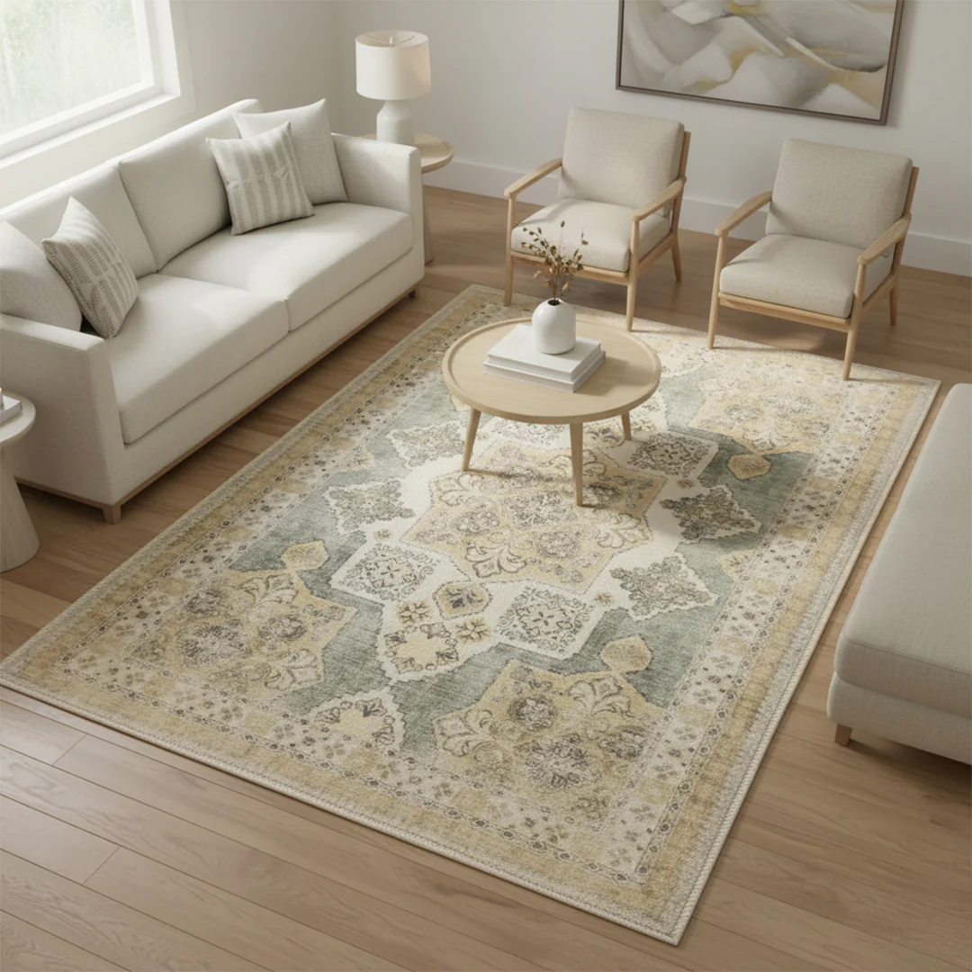 Muddy Mat® Monarch Washable Area Rugs for Living Room, Bedroom & Dining Room – Modern Soft Low Pile Non Slip Carpet – Pet Friendly Waterproof Foldable Rugs for Home - Image 8