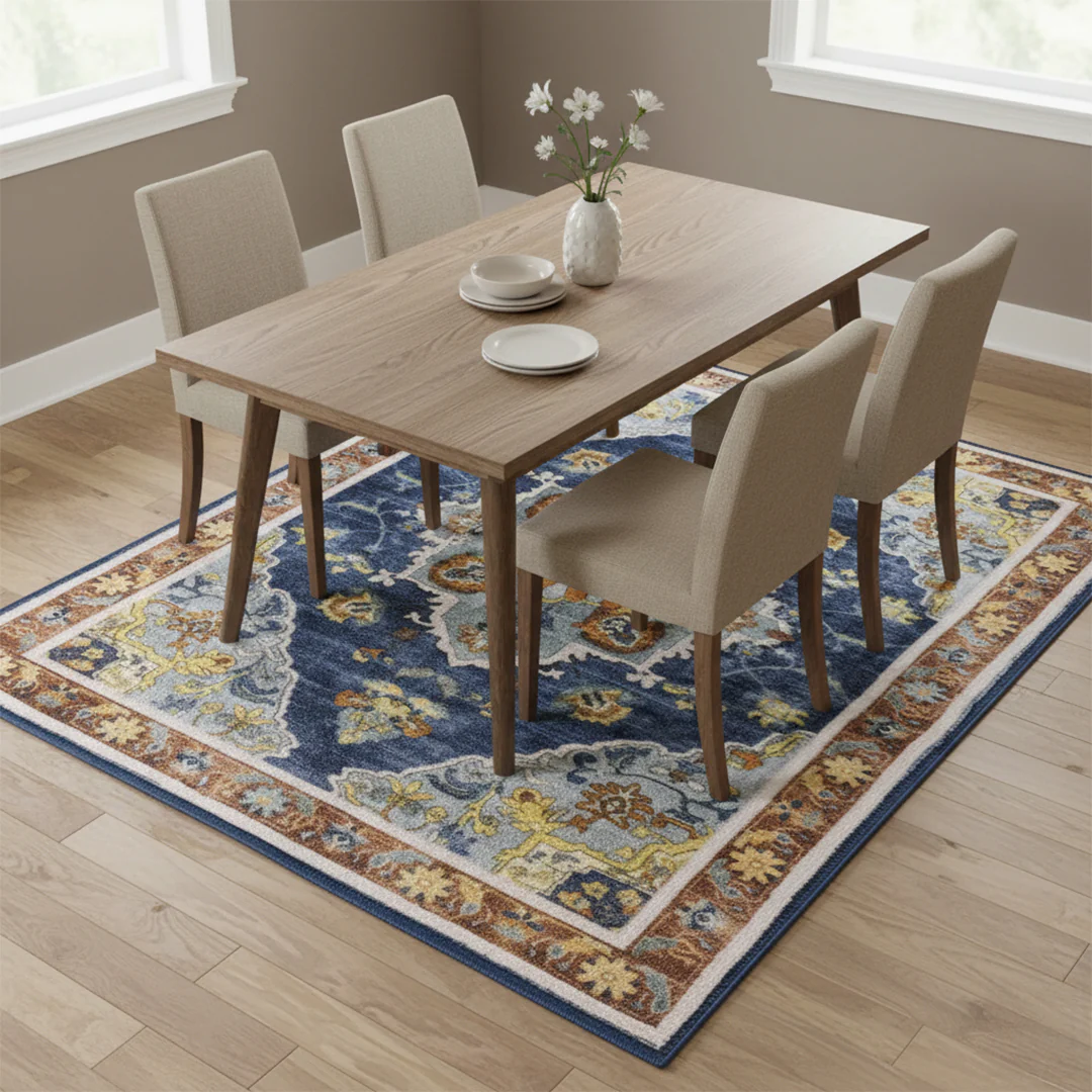 Muddy Mat® Mosaic Washable Area Rugs for Living Room, Bedroom & Dining Room – Modern Soft Low Pile Non Slip Carpet – Pet Friendly Waterproof Foldable Rugs for Home - Image 5