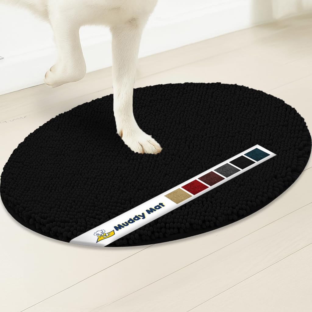 Muddy Mat® Super Absorbent Microfiber Dog Door Oval Mat - Image 4