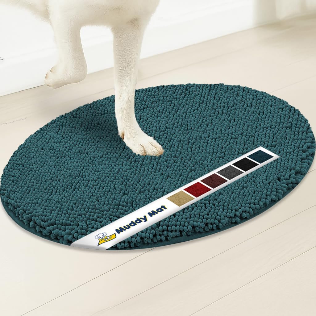 Muddy Mat® Super Absorbent Microfiber Dog Door Oval Mat - Image 5