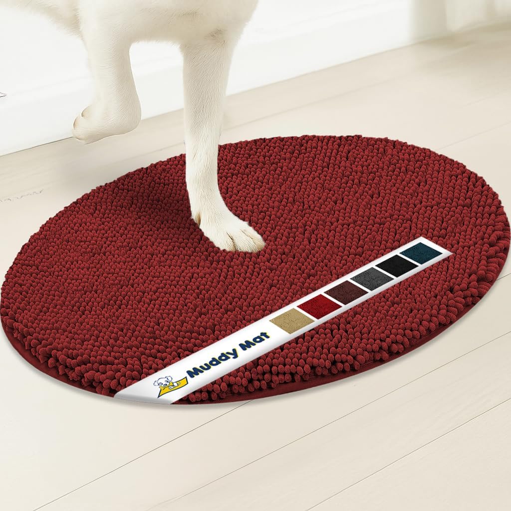 Muddy Mat® Super Absorbent Microfiber Dog Door Oval Mat - Image 6