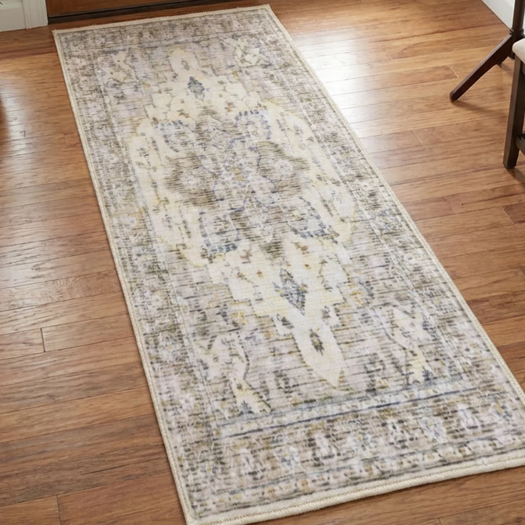 Muddy Mat® Tuscany Washable Area Rugs for Living Room, Bedroom & Dining Room – Modern Soft Low Pile Non Slip Carpet – Pet Friendly Waterproof Foldable Rugs for Home - Image 16
