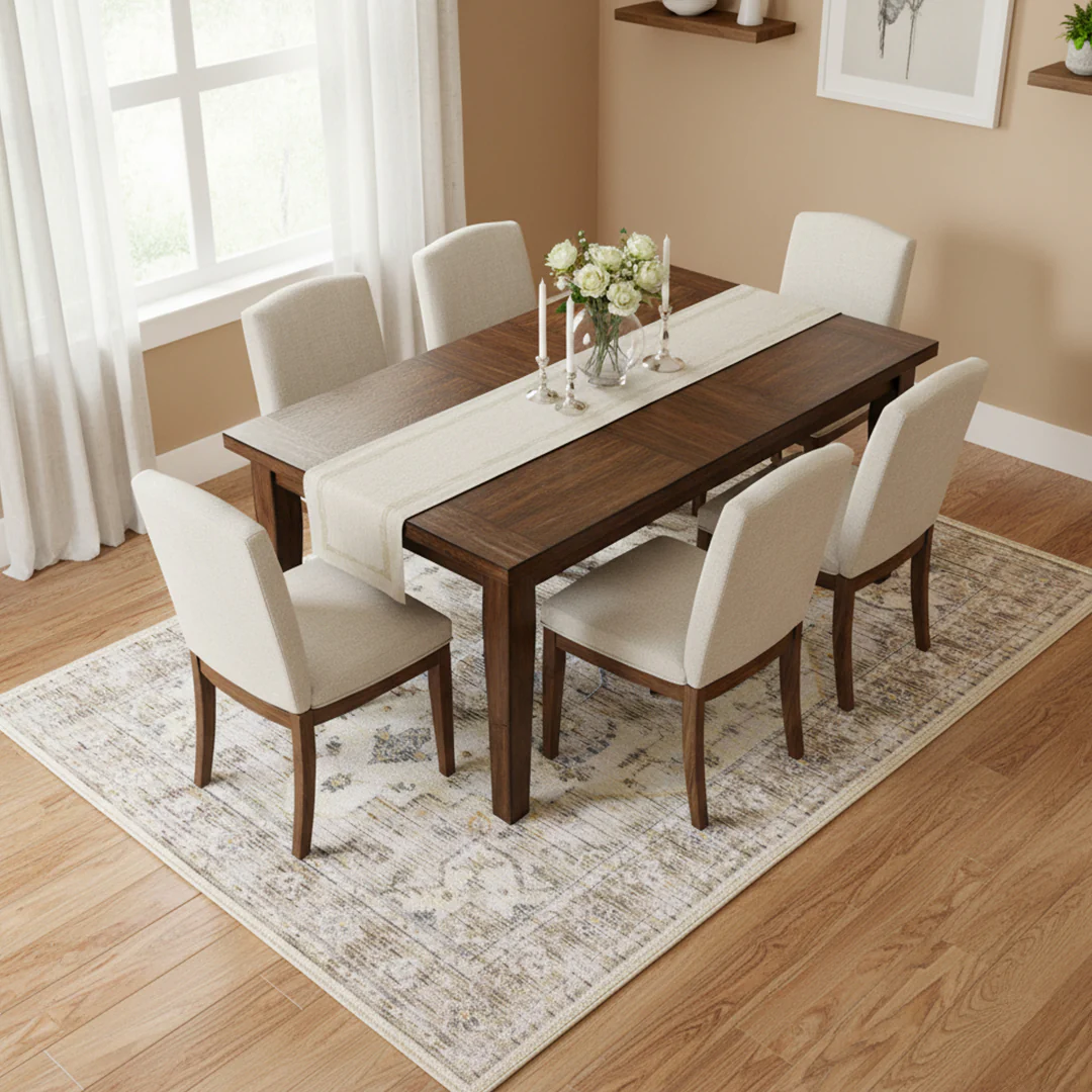 Muddy Mat® Tuscany Washable Area Rugs for Living Room, Bedroom & Dining Room – Modern Soft Low Pile Non Slip Carpet – Pet Friendly Waterproof Foldable Rugs for Home - Image 8