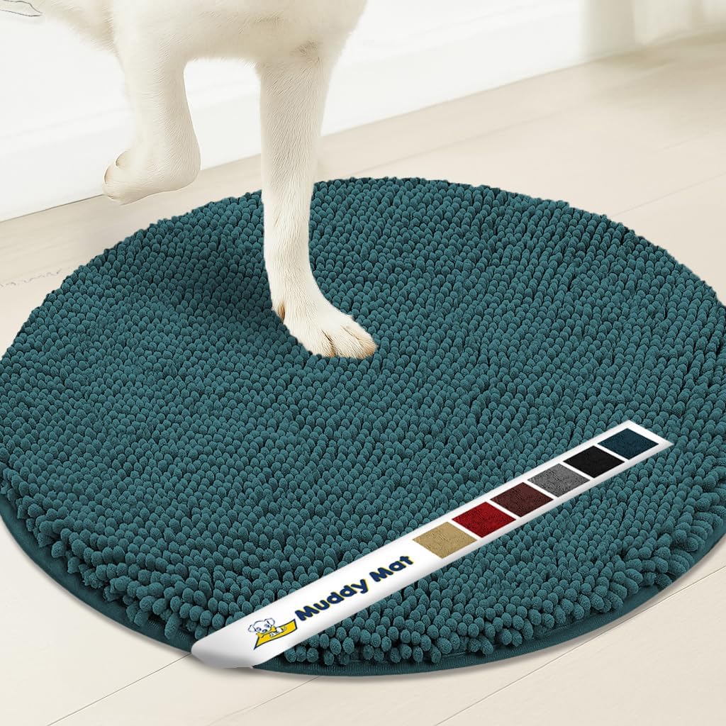 Muddy Mat® Super Absorbent Microfiber Dog Door Round Mat - Image 5