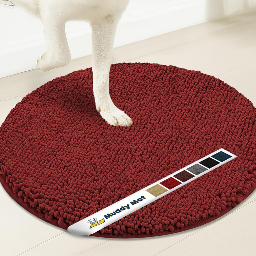 Muddy Mat® Super Absorbent Microfiber Dog Door Round Mat - Image 6